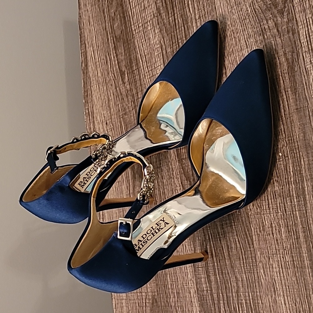 Badgley Mischka rhinestone heels